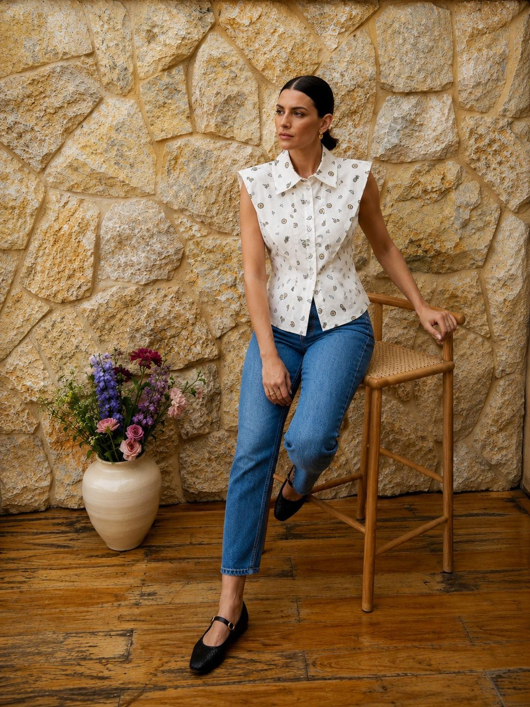 Structured Shirt With Epaulette