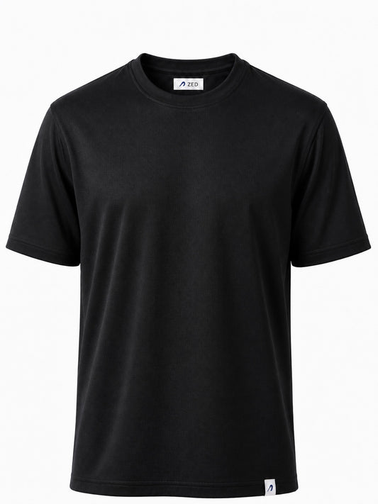 Round Neck Pique Cotton