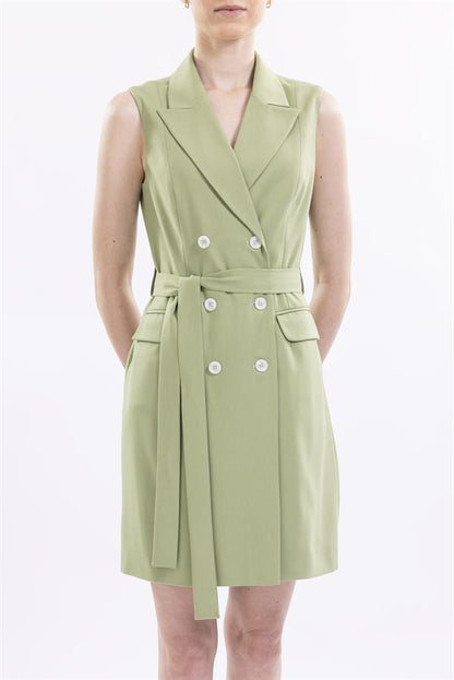 Double Breasted Dress Peak Lapel