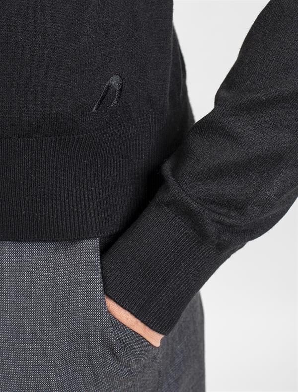 Men Wool Blend V-Neck