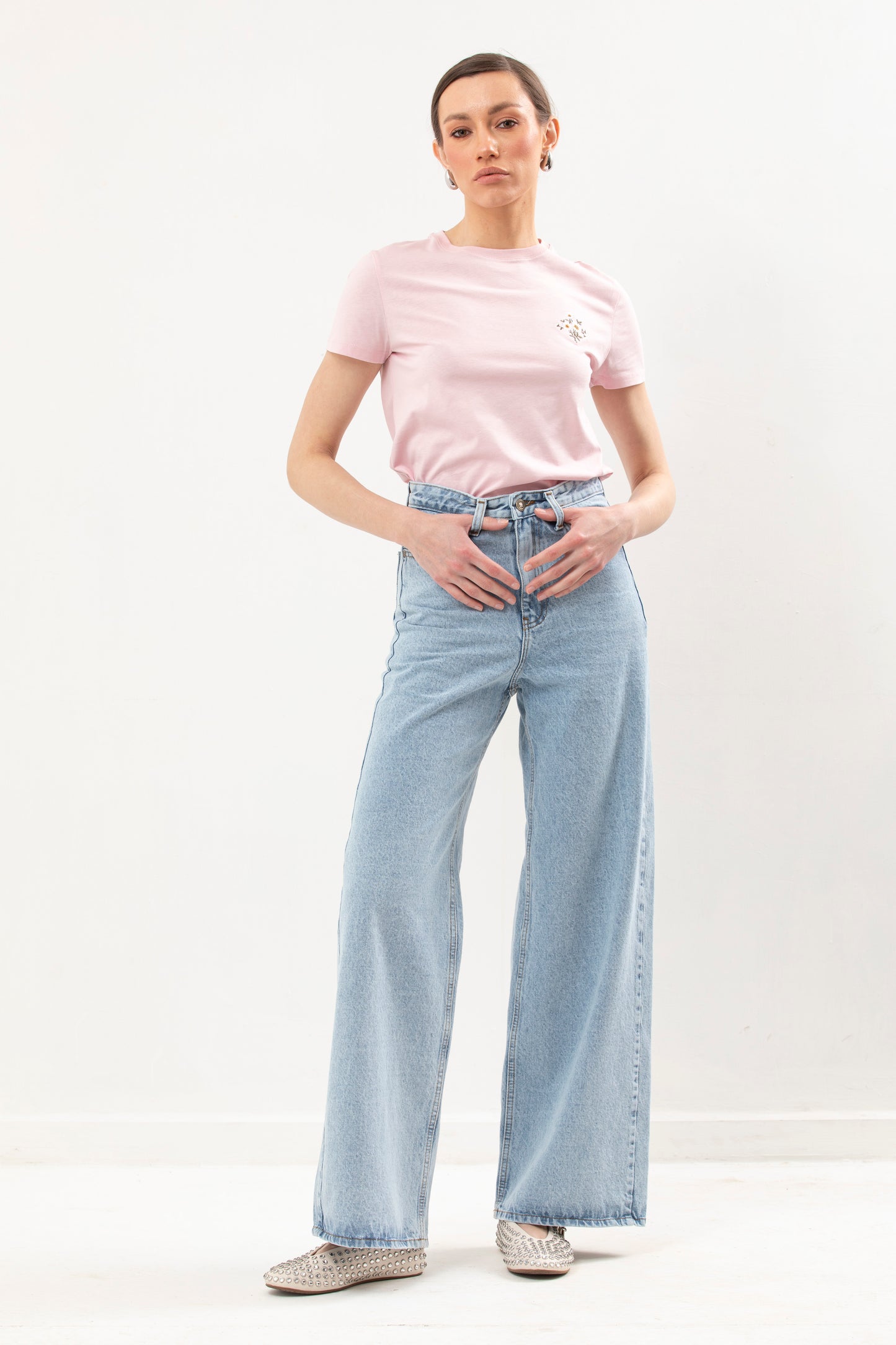 Basic T-Shirt With Embroidery