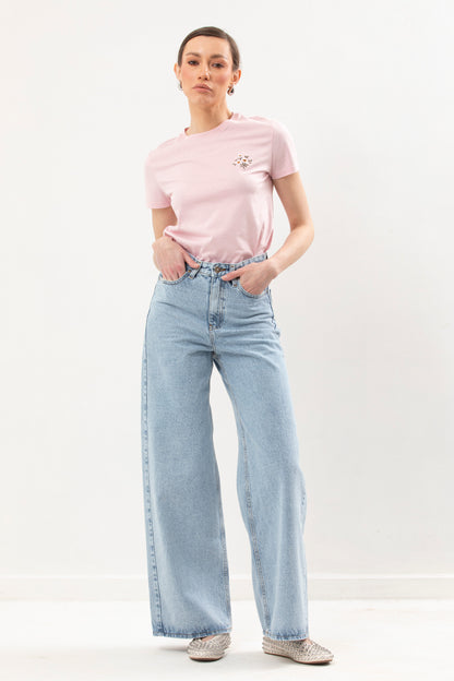 Basic T-Shirt With Embroidery