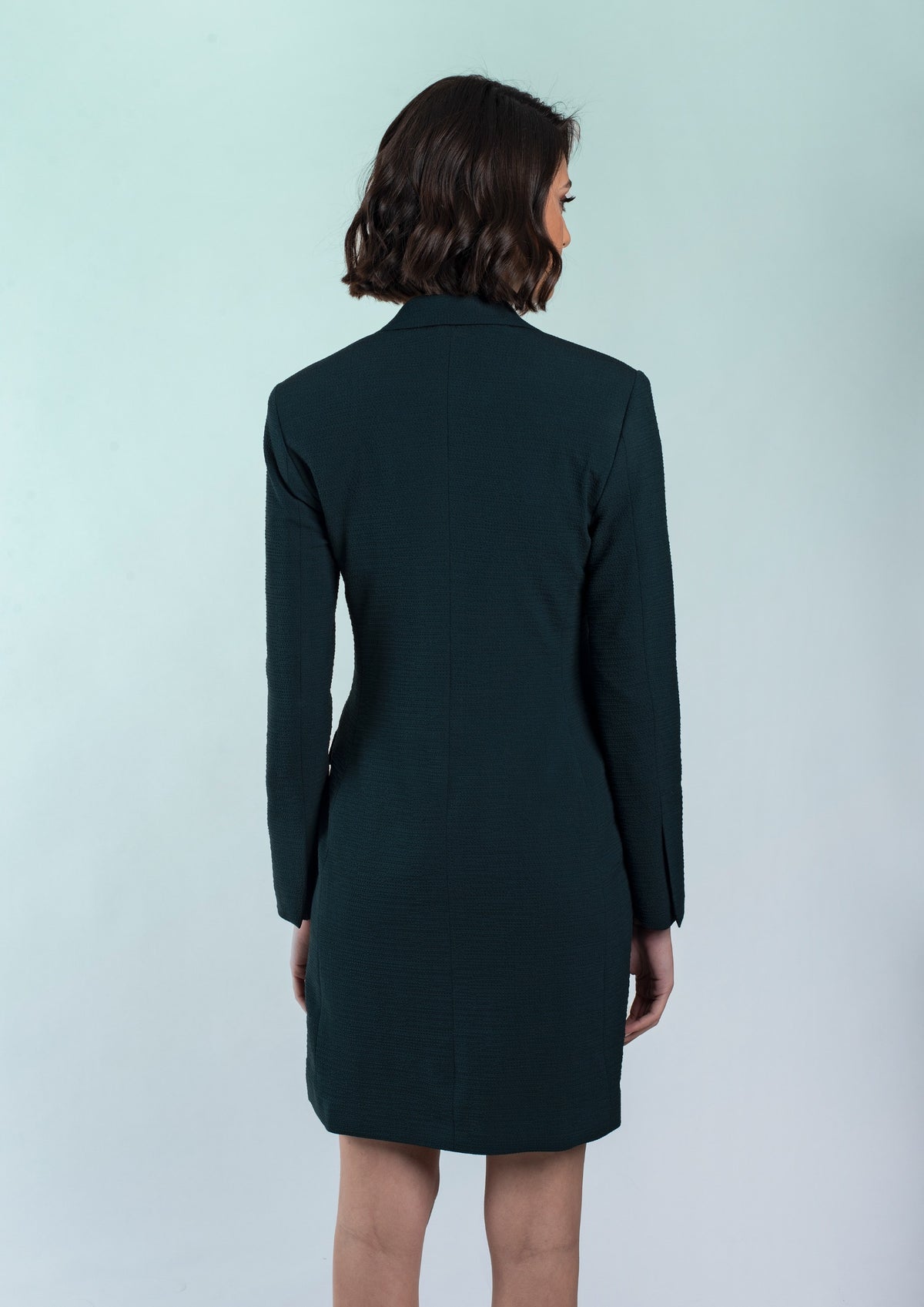 Women Blazer Dress Peak Lapel 3B