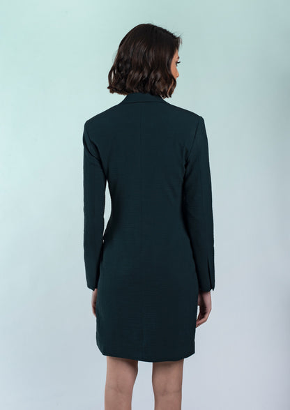 Women Blazer Dress Peak Lapel 3B