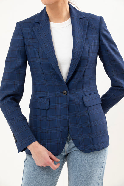 Single Breasted Blazer Featuring 1 Button,  Notch Lapel and no lining