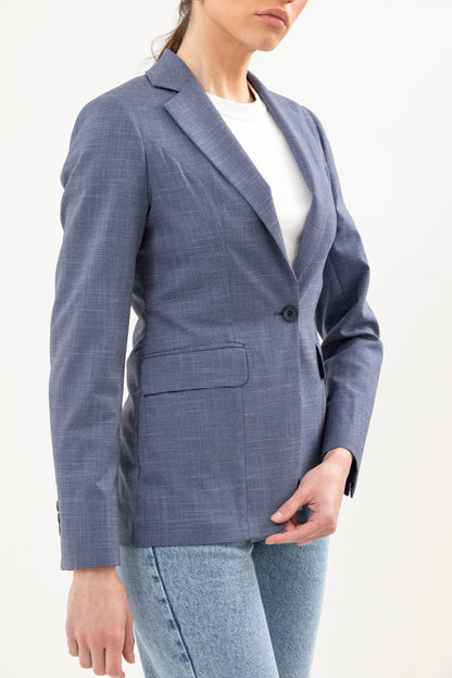 Single Breasted Blazer Featuring 1 Button,  Notch Lapel and no lining