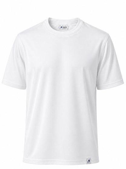Round Neck Pique Cotton