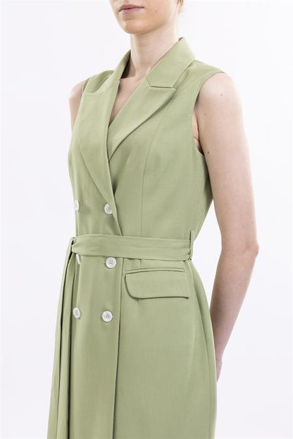 Double Breasted Dress Peak Lapel