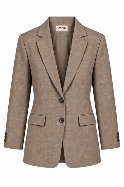 Notch Lapel Classic Blazer
