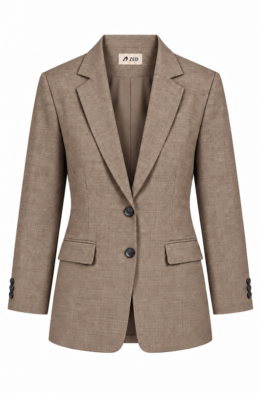 Notch Lapel Classic Blazer
