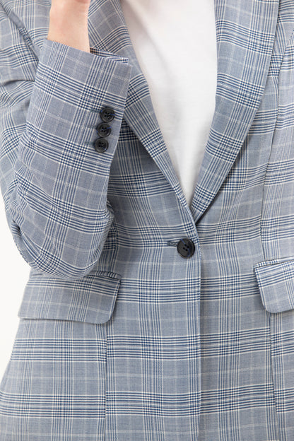 Single Breasted Blazer Featuring 1 Button,  Notch Lapel and no lining