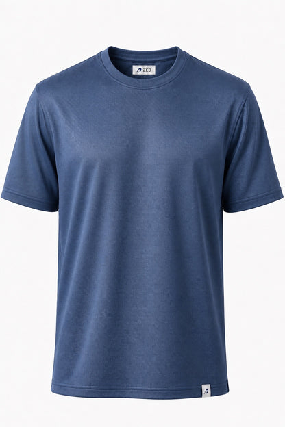 Round Neck Pique Cotton
