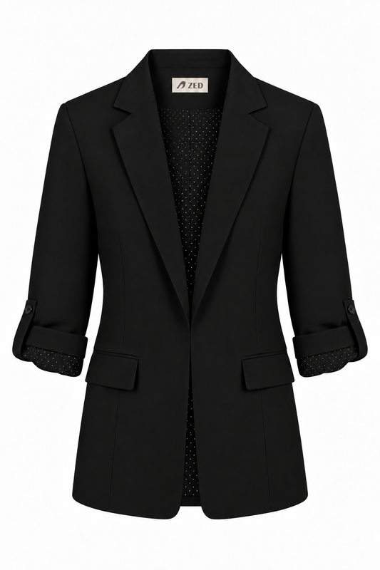 Rolled Up Sleeve Blazer