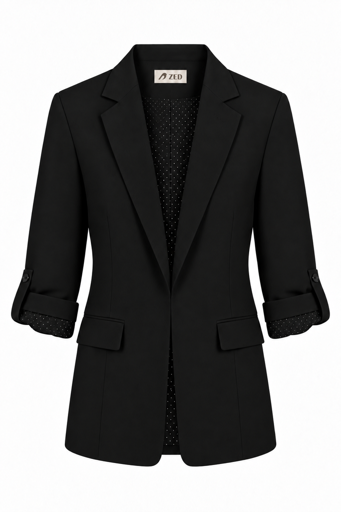 Rolled Up Sleeve Blazer