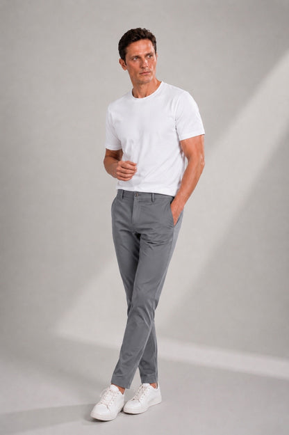 Trousers Tapered With Elastane