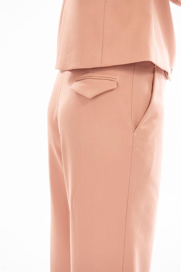 High Waist Carrot Fit With Pleats