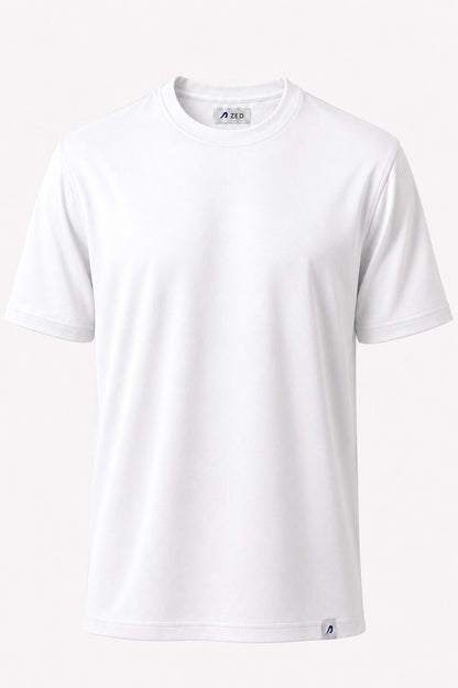 Round Neck Pique Cotton
