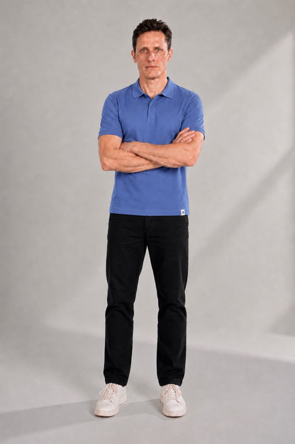 Polo Pique With Hidden Buttons
