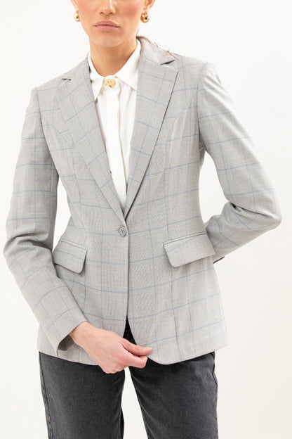 Single Breasted Blazer Featuring 1 Button,  Notch Lapel and no lining