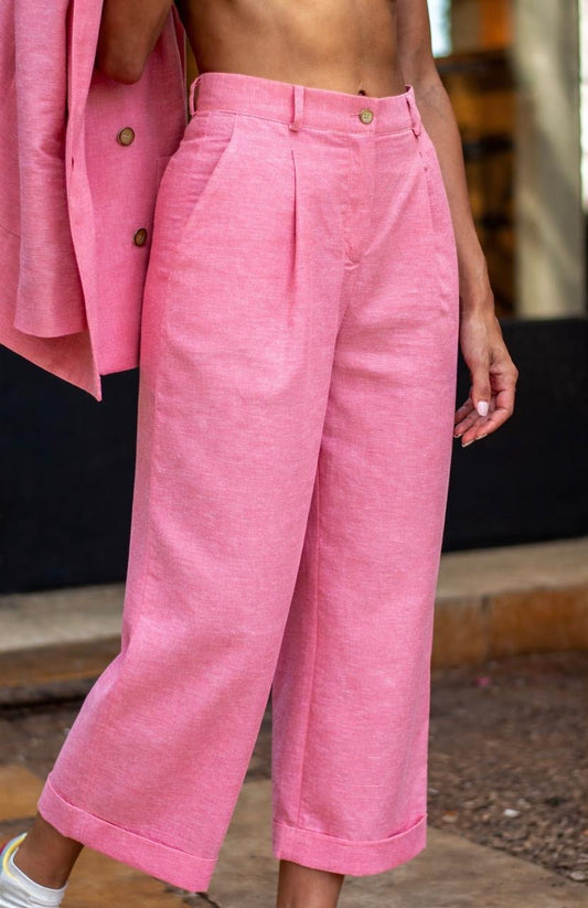 Women Trouser High Waist Wide Leg