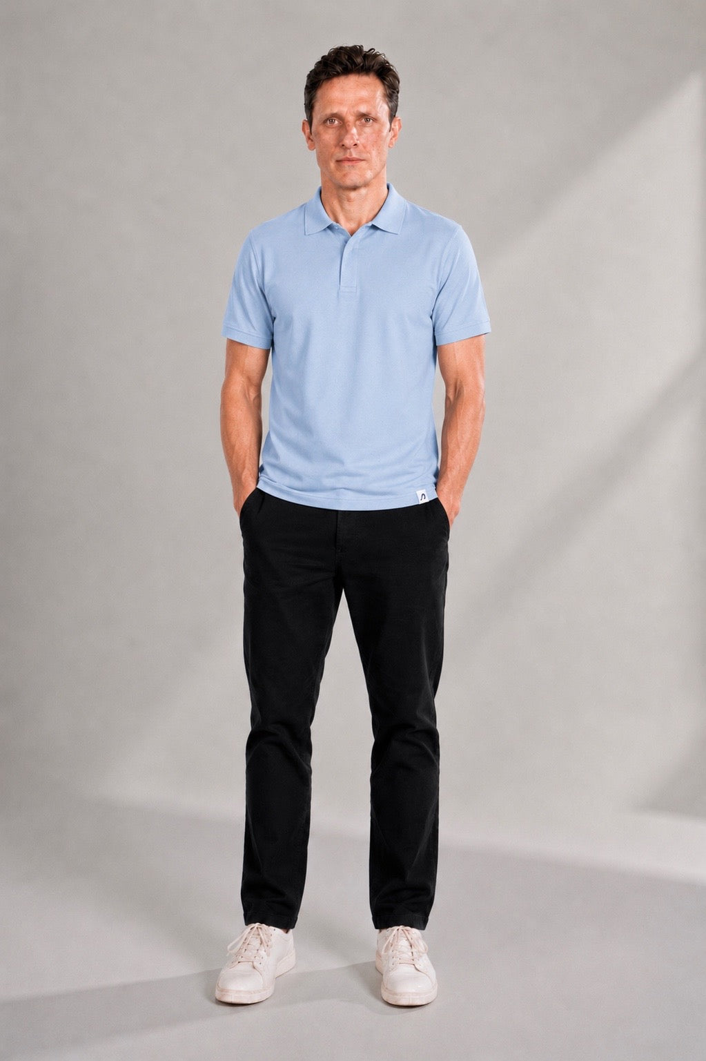 Polo Pique With Hidden Buttons