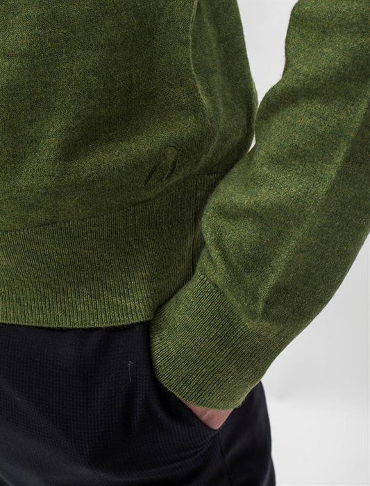 Men Wool Blend Half Zipper