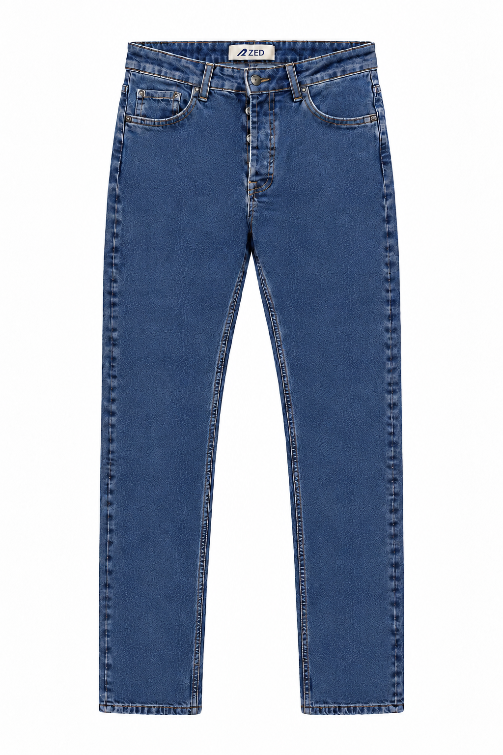 Straight Leg Denim Jeans