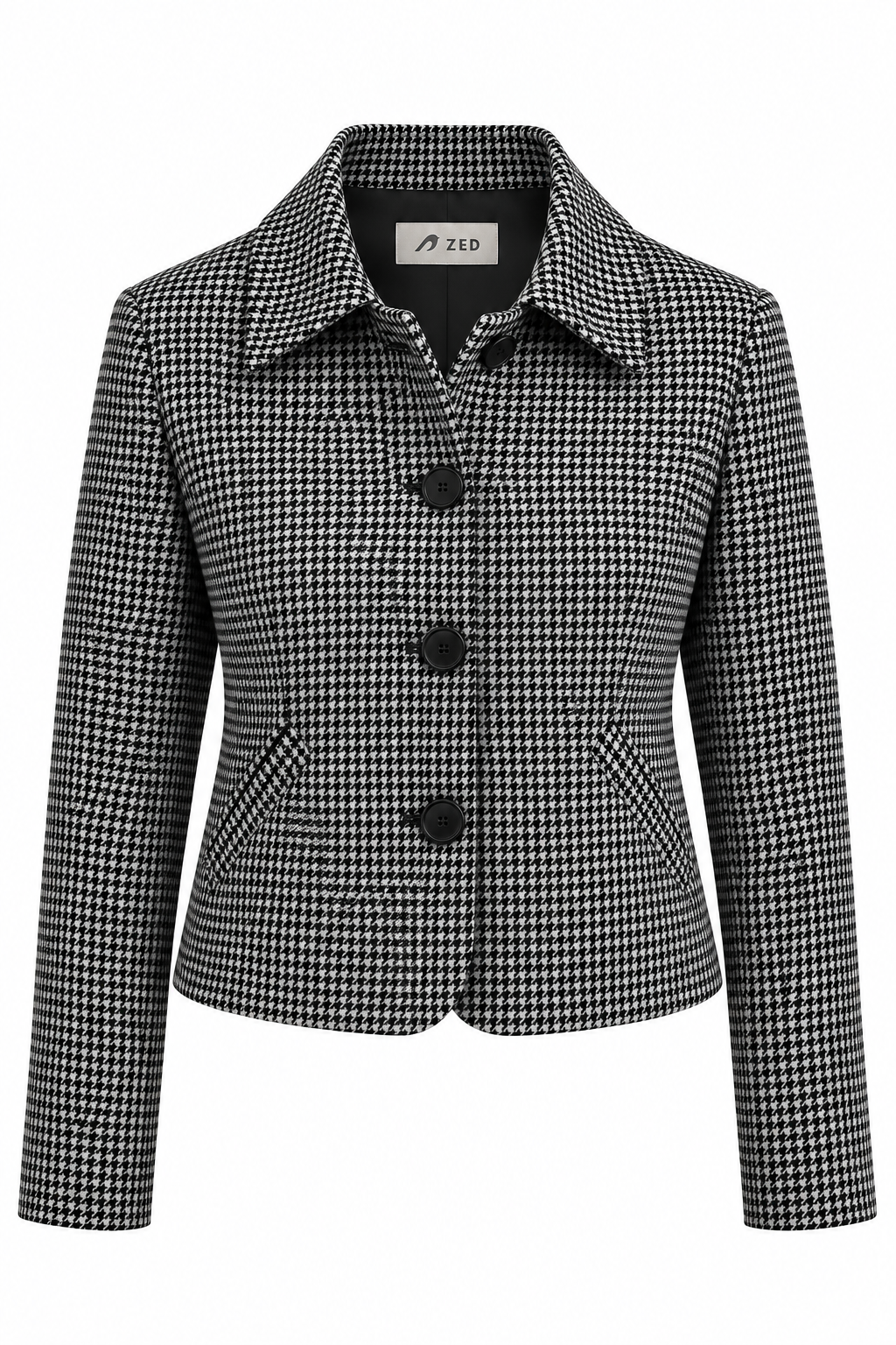 Classic Wool Jacket With Patch Pockets
