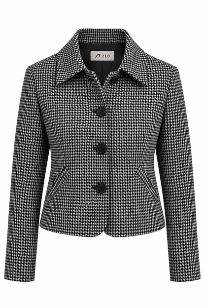 Classic Wool Jacket With Patch Pockets
