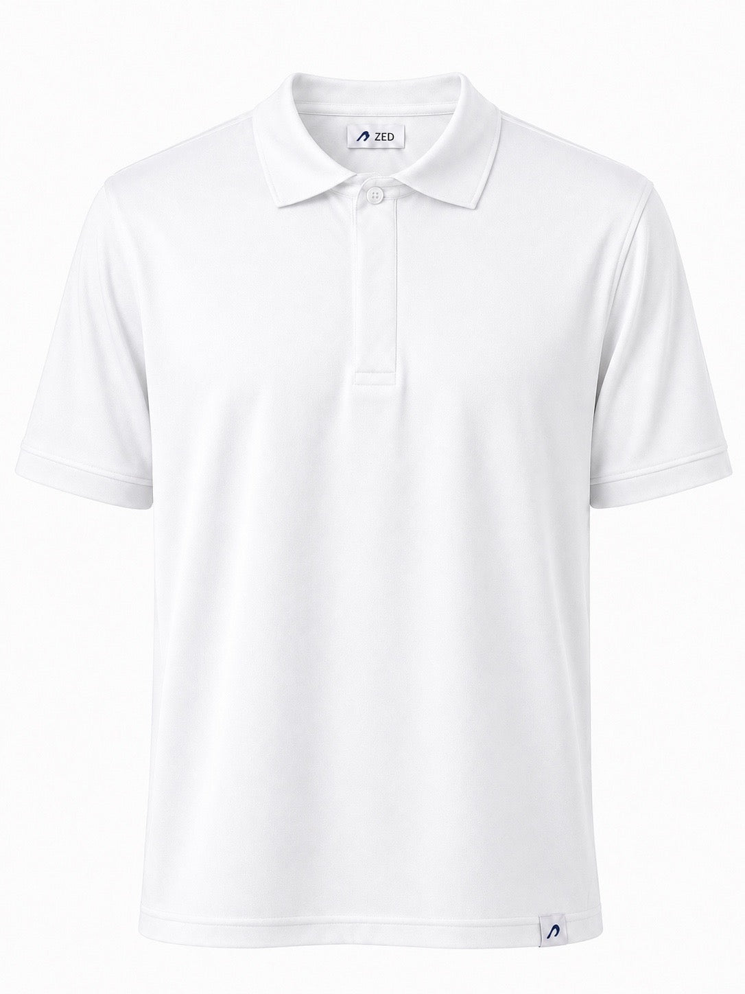 Polo Pique With Hidden Buttons