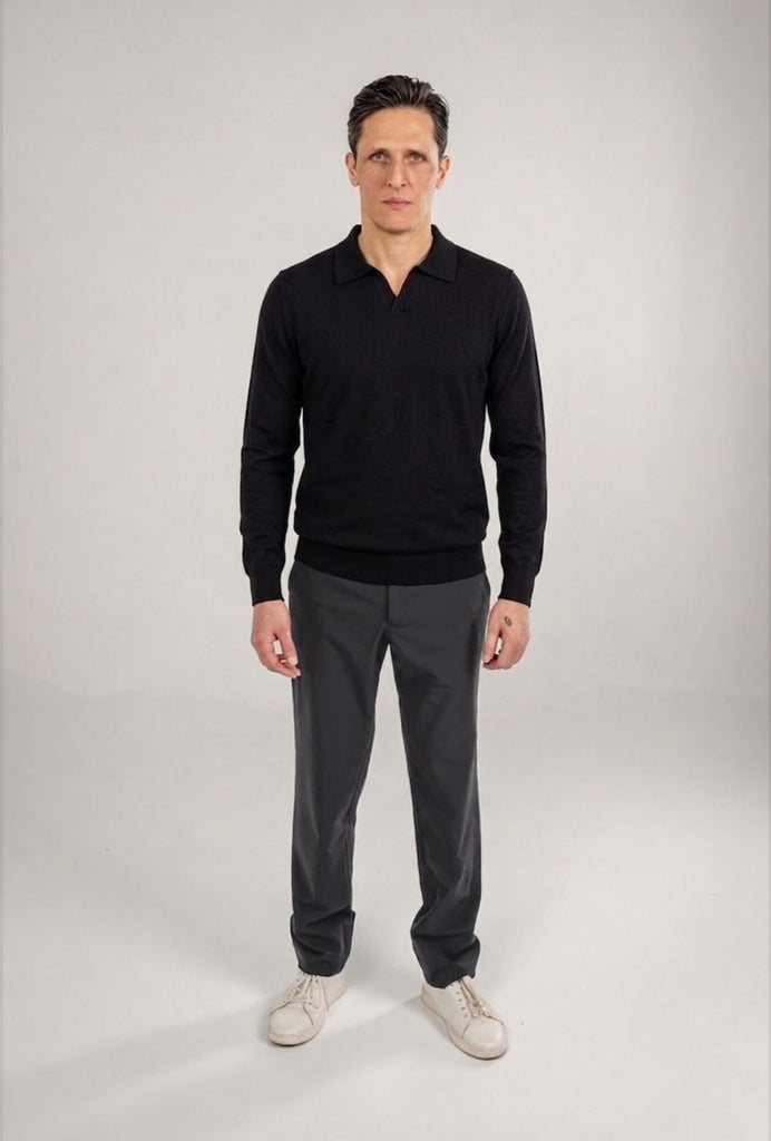 Polo Knit V-Neck