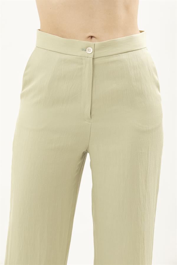 High Waisted, Straight Cut Trousers