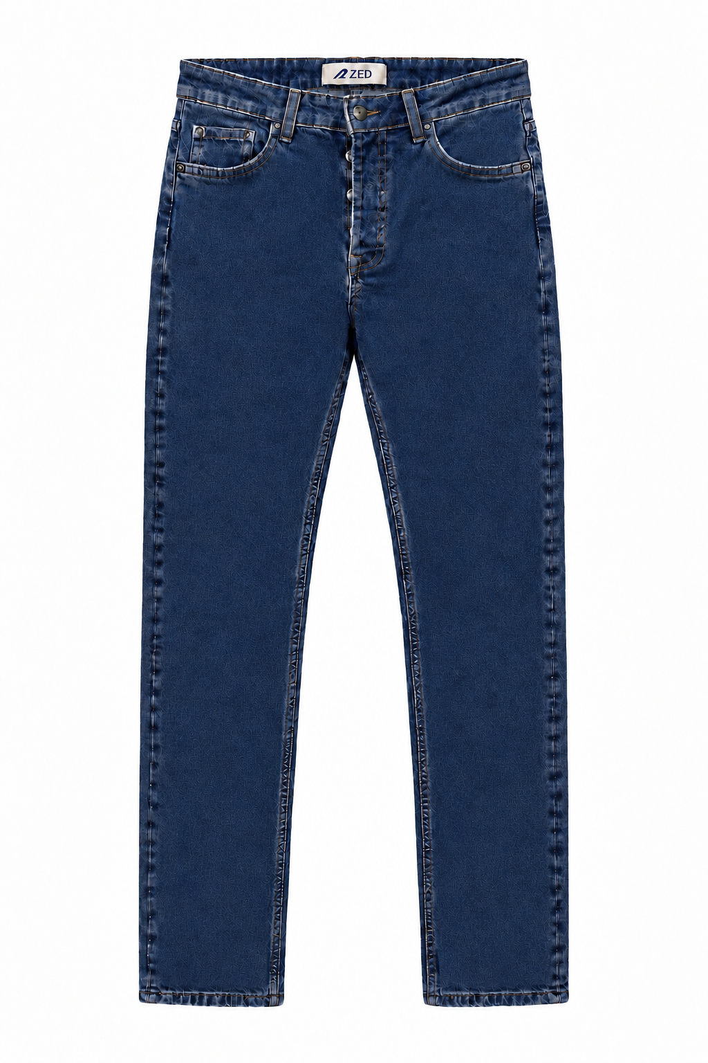 Straight Leg Denim Jeans