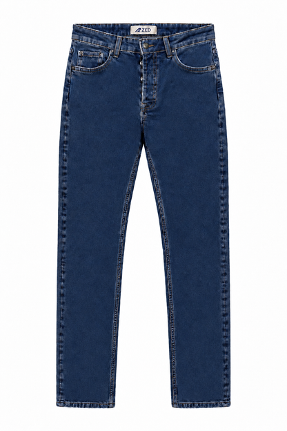 Straight Leg Denim Jeans