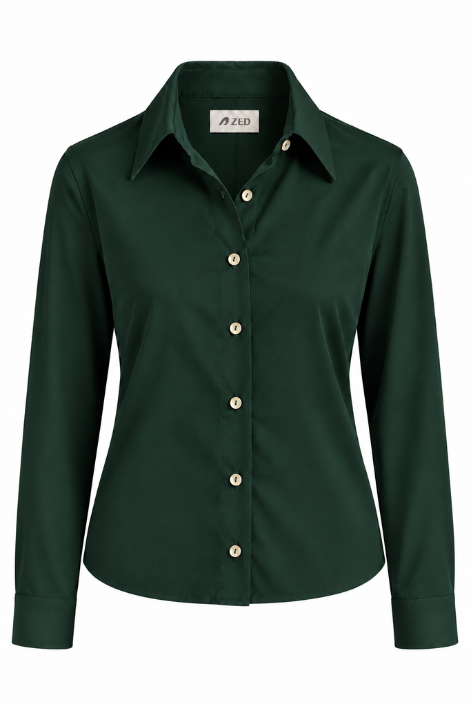 Classic Shirt With Pearl Buttons