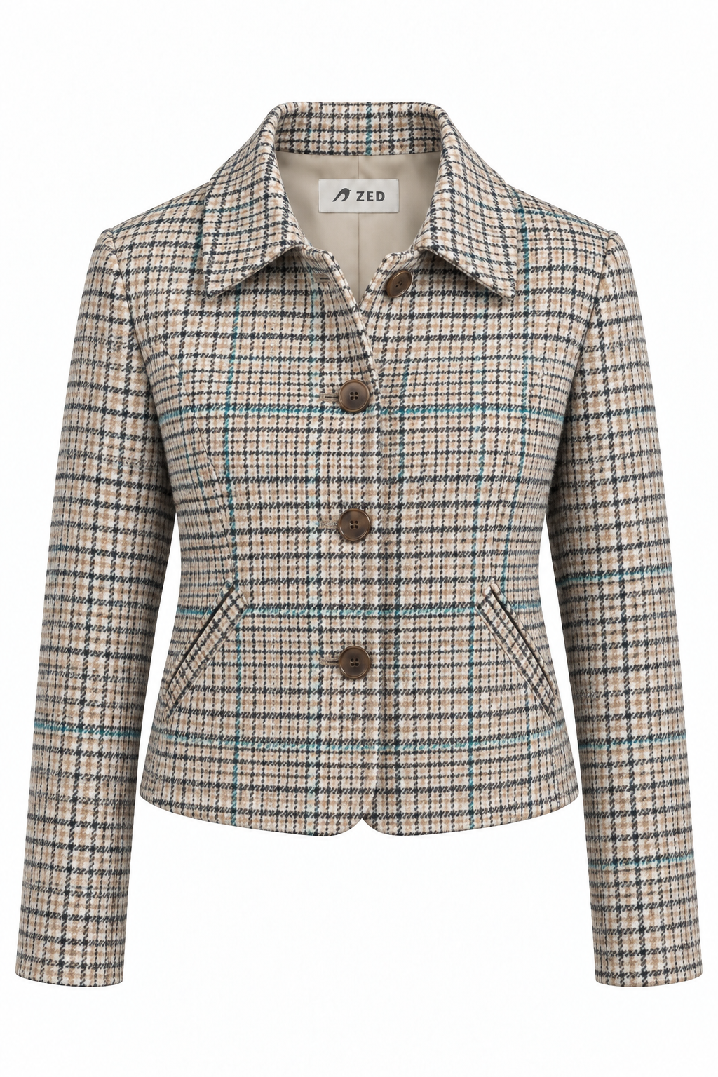 Classic Wool Jacket With Patch Pockets