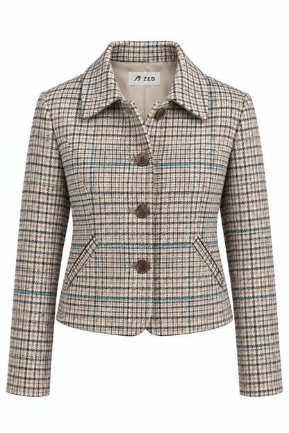 Classic Wool Jacket With Patch Pockets