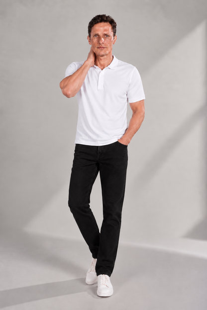 Straight Leg Denim Jeans