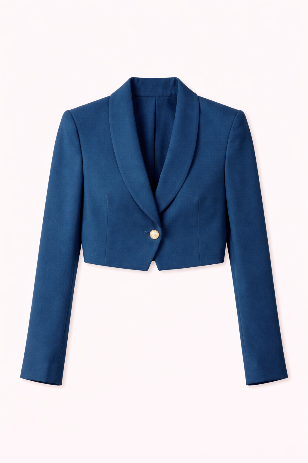 Cropped Double Breasted Blazer