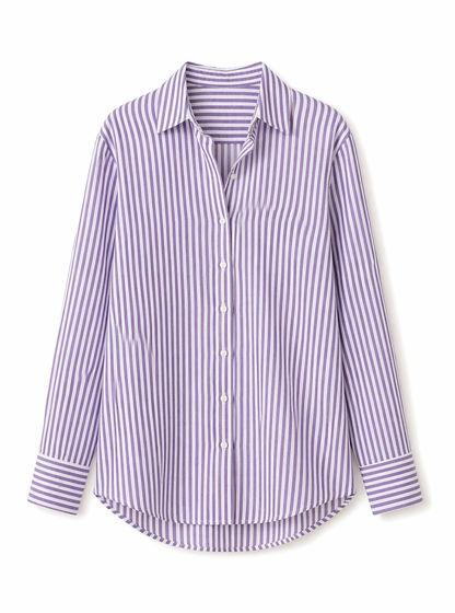Long Sleeves Shirt With Round Side Slits