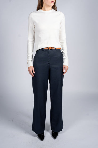 Women Wool Blend Round Neck