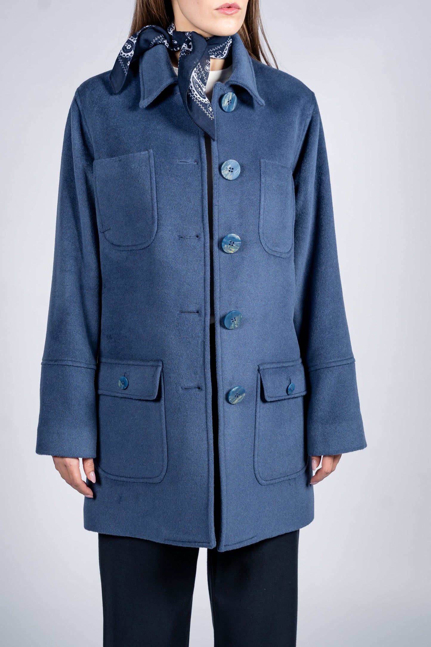 Structured Coat With Four Pockets