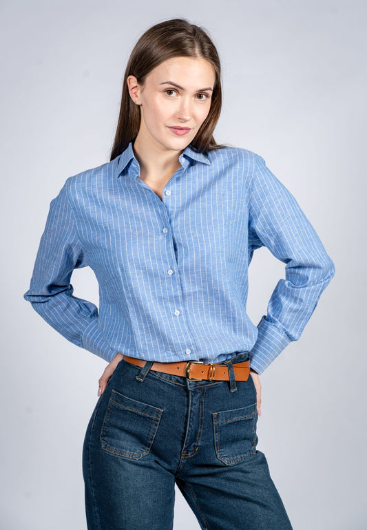 Long Sleeves Shirt With Round Side Slits