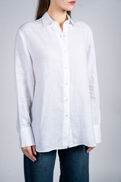 Long Sleeves Shirt With Round Side Slits