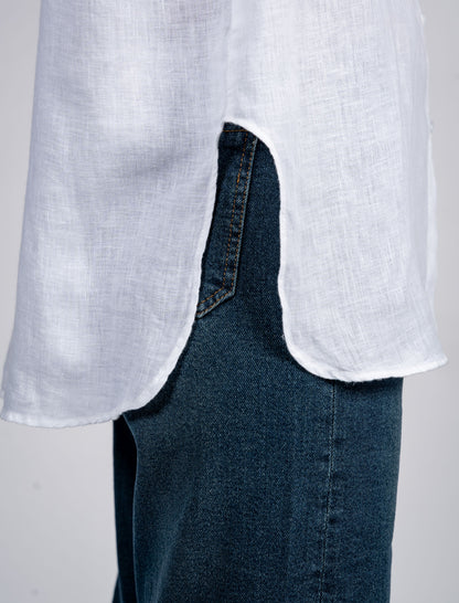 Long Sleeves Shirt With Round Side Slits