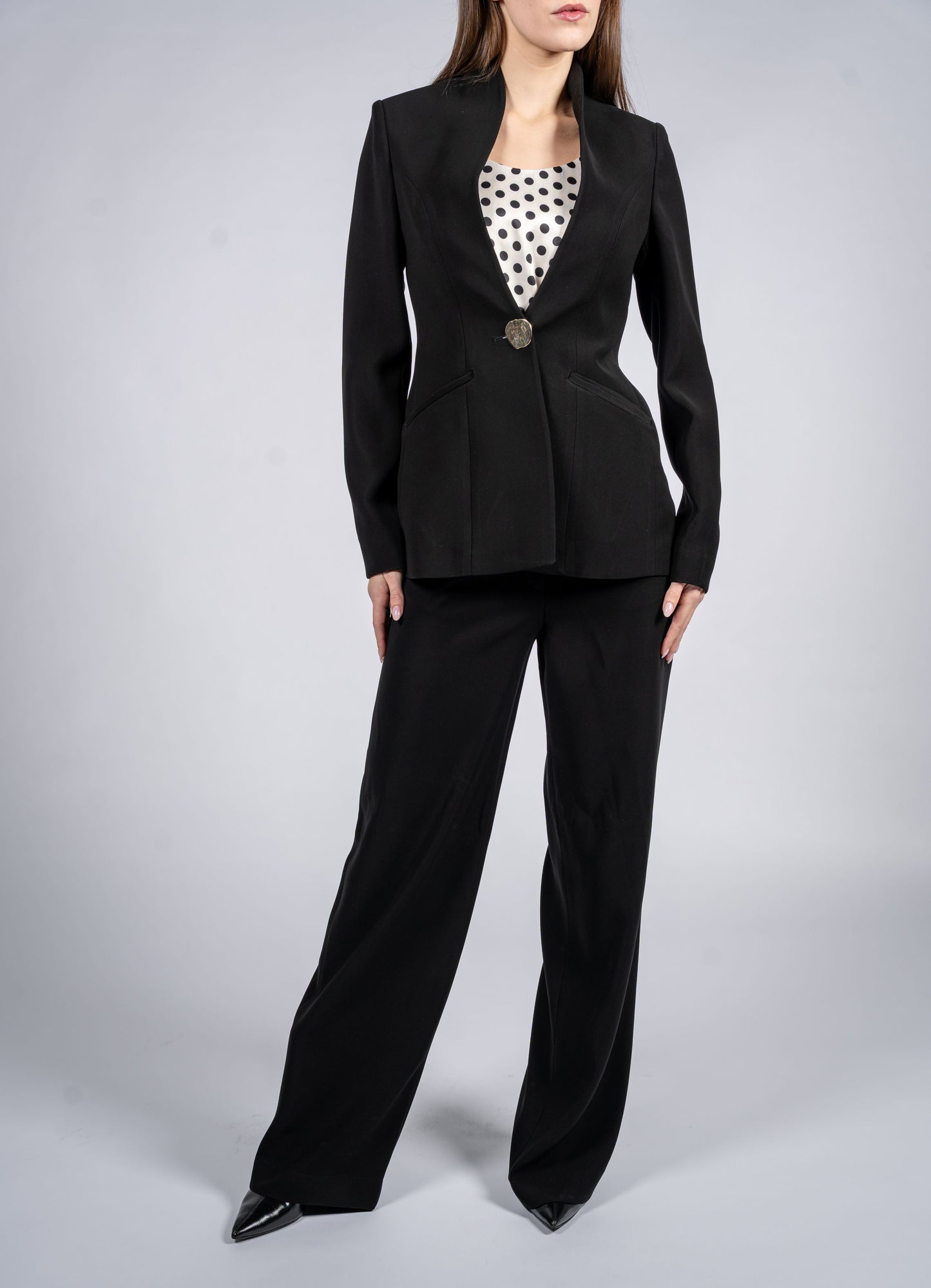 High Rise Wide Leg Trousers