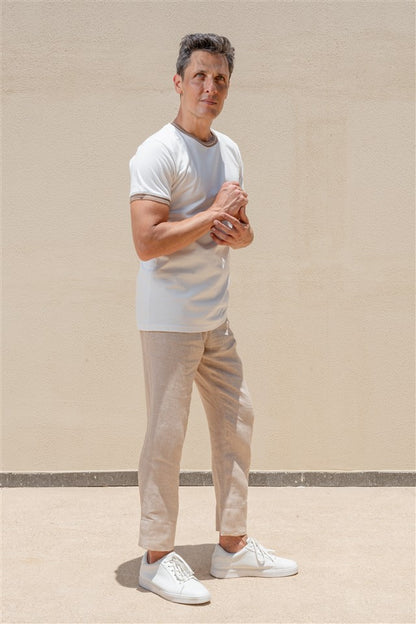 Crew Neck Knit T-Shirt