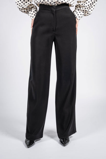High Rise Wide Leg Trousers