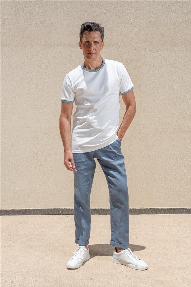 Crew Neck Knit T-Shirt