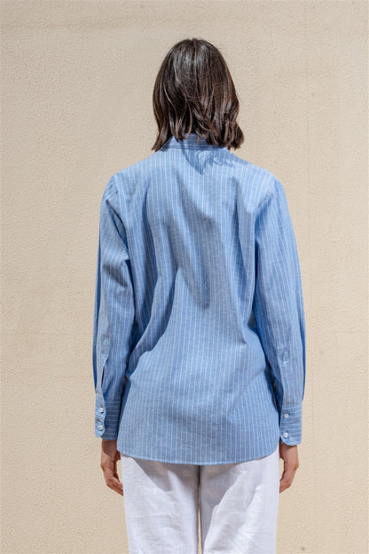 Long Sleeves Shirt With Round Side Slits